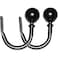 Deco Window 2 Pcs Curtain Holdback for Curtains Wall Mounted Metal Drapery Holder Hook for Door Window Treatment Black Matte