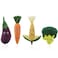 Nleio Vegetables Food Plush Toys 4Piece Cute Plush Stuffed Toy with CarrotBroccoliCornEggplant Pretend Food Plush Toy EarlyLearning Skills Cute Plush Toys for Kids Ages 0
