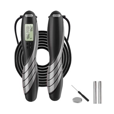 RILATLL Jump Rope Digital Counting Adjustable Length Skipping RopeWeight Calories Time Setting Jump Rope Counter Home Workout Outdoor Exercise for Women Men Kids Style1