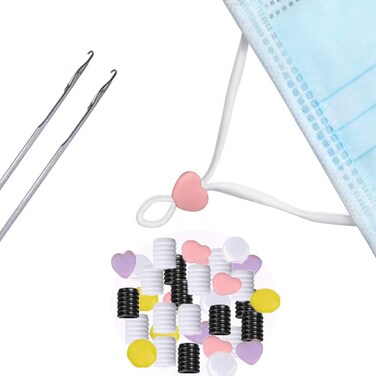 110 Pack Silicone Cord Locks for DrawstringsToggles Cord Locks Plastic Elastic Cord Buckles Suit for Bags Shoelaces Clothing