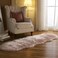 Arbosofe Faux Fur Sheepskin Rug Pink Home Area Rug for Bedroom Fluffy Small Fur Rug Fuzzy Furry Shaggy Rug for Living Room 2 x 6 Feet