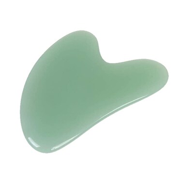 Mysense Gua Sha Facial Massage Tool Guasha Face Massage ToolSkin Care Massage Beauty Tool for Women Body Eyes Neck Slimming Massager Heart ShapeGreen