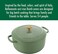 Ballarini Bellamonte Cast Iron Dutch Oven with Lid 425qt Serves 34 Saggio Green