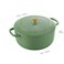 Ballarini Bellamonte Cast Iron Dutch Oven with Lid 425qt Serves 34 Saggio Green