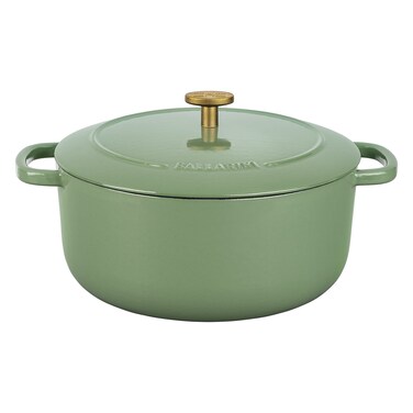 Ballarini Bellamonte Cast Iron Dutch Oven with Lid 425qt Serves 34 Saggio Green