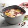 Prisma 7 Qt Enameled Cast Iron Covered Square Dutch Oven Gray