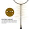 LiNing Super Series Carbon Fibre 900 Strung Badminton Racket 84 Grams Olive GoldGrey