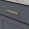 BelwithKeeler Verge Collection Pull 334 Inch 96mm Center to Center Brushed Golden Brass Finish