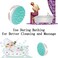 Cellulite Massager Brush Bathroom Massager Brush Body Massage for Women for Arms Legs Bathroom Shower BrushGreen