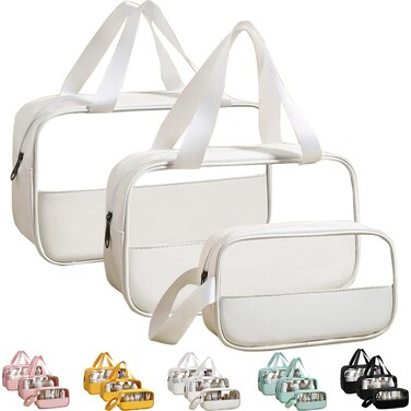 Hanging Travel Toiletry Bag for Men and Women  Makeup Bag  Waterproof Cosmetic Bag Travel Bag ShavingGroomingCosmeticToiletries Multifunction Cosmetics Organizer Accessories Pouch 3Pcs Black