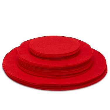 Felt Plate China Storage Dividers Protectors Grey Large Thick and Premium Soft 24 75 Inches 12 5 Inches 12 105 Inches