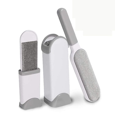 PIXRIY Pet Hair Remover Brush Dog Cat Fur Remover Hair Removal Tool Double Sided with Self Cleaning Base for Clothing Furniture Couch Carpet