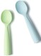 Miniware Silicone Baby Spoon for Training  BPA Free Baby Utensils  Baby Spoons Self Feeding 6 Months  100 Food Grade Silicone  Modern  Dishwasher Safe Toddler Spoons Aqua and Key Lime