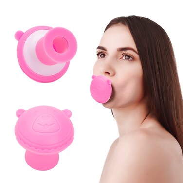 ZHUYIYI Jaw Face Neck Toning Exerciser for Women Face Lift Skin Firming V Shape Double Chin Exerciser Instrument Cute Portable Anti Wrinkle Mouth Exercise Face Slimming Trainer Tool