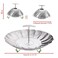 LHS Food Steamer Basket Stainless Steel Kitchen Steamer Collapsible Steamer Insert for Veggie Fish Seafood Cooking Expandable to Fit Various Size Pot 75 to 114 L