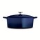 Tramontina Covered Oval Dutch Oven Enameled Cast Iron 55Quart Gradated Cobalt 80131077DS