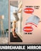 Unbreakable Acrylic Mirror NonGlass shatterproof Mirror Full Length Wall Gym for Home Mirror Frameless Home Fitness Mirrors 4pcs12 in x12 in  Silver