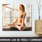 Unbreakable Acrylic Mirror NonGlass shatterproof Mirror Full Length Wall Gym for Home Mirror Frameless Home Fitness Mirrors 4pcs12 in x12 in  Silver