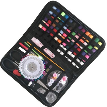 172Pcs Sewing Kits Needle Kit Travel Sewing Kit Portable Sewing Kit Threads  Needles Kit Travel Sewing Set for Traveller and Emergency Clothing Fixes with Scissors Thimble Thread Needles