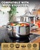 Cook N Home Kitchen Cookware Sets 12Piece Basic Stainless Steel Pots and Pans Silver