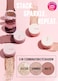Kaja Beauty Bento Collection  Bouncy Eyeshadow Trio  16 Peach Madeline  Nude Peach Tone  Vegan Cruelty free