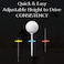 YATTA GOLF Telos Premium Golf Tees  Adjustable Golf Tees  Tee Off with Greater Consistency and Shoot Better Scores  Unbreakable Golf Tees  Lasts The Average Golfer A Season Ice Blue