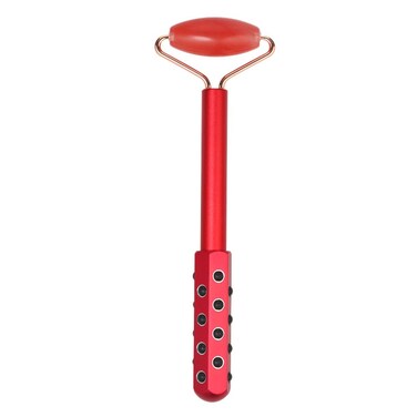 Leosense 24 Germanium Stones Facial  Body Massage Beauty Rollers with Red Jasper Roller  Uplifting FaceEyesChinNeck Massager AntiAging Beauty Tool to Lift Firm Tighten Skin Tension Relief