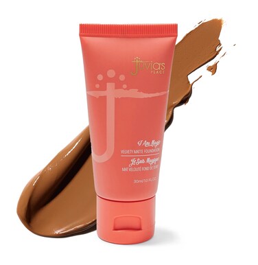Juvias Place I Am Magic Velvety Matte Liquid Foundation 150  Kano  Deep Dark wWarm Undertone Makeup Foundation Full Coverage Lightweight Long Wear Velvety Matte Finish