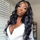Body Wave Headband Wigs for Black Women Long Wavy Wig with Headband Attached Glueless 24 Inch Synthetic Black Headband Wig for Daily Party Use Black