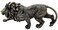 Gifts  Decor The King of The Jungle Bronzed Aslan Lion Figurine Battle Attacking Stance Statue
