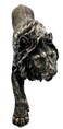 Gifts  Decor The King of The Jungle Bronzed Aslan Lion Figurine Battle Attacking Stance Statue