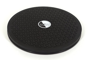 LapWorks HeavyDuty 159 Inch TV Turntable Swivel Stand Black 15  360 Degree Rotating Lazy Susan Base for Computers Monitors Cabinet Organizer Painting Potted Plants  Supports 150lbs