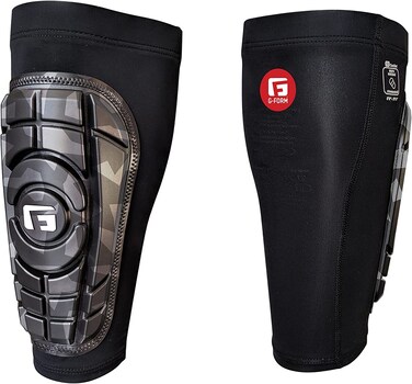 GForm ProS Compact Soccer Shin Guards  Football Shin Guards  BlackCamo Adult Large