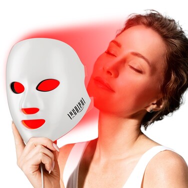 NEWKEY Red Light Therapy Mask for FaceLED Face Mask Light Therapy for Wrinkles Fine Lines AtHome Photon Skin Care Beauty Mask for AntiAging