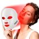 NEWKEY Red Light Therapy Mask for FaceLED Face Mask Light Therapy for Wrinkles Fine Lines AtHome Photon Skin Care Beauty Mask for AntiAging