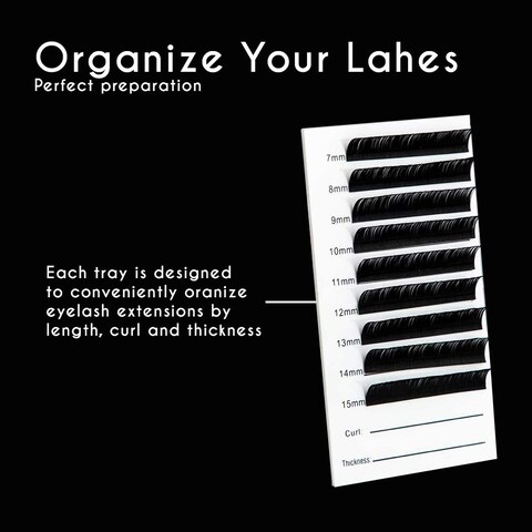 Amber Lash 5 Layers Clear Acrylic Lash Storage Case for Eyelash Extension Pallet Holders organizer
