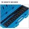 VEVOR Impact Socket Set 38 Inches 26 Piece Impact Sockets DeepStandard Socket 6Point Sockets Rugged Construction CrV Socket Set Impact Metric 7mm  19mm with a Storage Cage