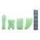 BFSDream Gua Sha Tool Nature Jade Gua Sha Stone Massage for Back Arm Neck and Body SPA Perfect Tool for Acupuncture Therapy Trigger Point Treatment and Facial Reduce PuffinessDark Green