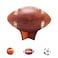 LuxRound Ball Stand Ball Display Rack Stand Holder for Football Basketball Volleyball Soccer Made of Solid Wood 2pcs for Trophy Autograph