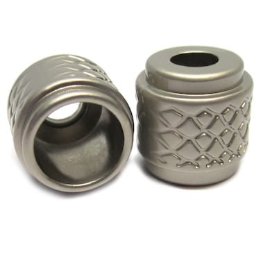 Cord Locks Cord Stopper Metal Cord Ends Drawstring Stopper for Craft Matted Nickel Pack of 6
