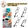 4Pcs Multifunctional Contactless Door Opener Closer Screen Touching Keychain Bottle Opener  Stainless Steel
