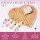 Paris Hilton Charcuterie Board and Serving Set Bamboo Serving Board Ceramic Dish Cheese Utensils with Titanium Coated Blades 6Piece Set Pink