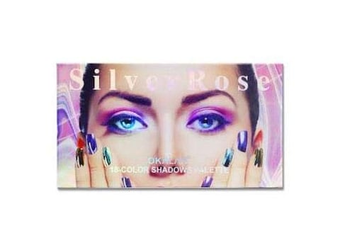 Okalan Silver Rose Eyeshadow Palette High Pigment Shades Eye Shadow Sombras