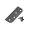 Hinge Blanks for Door Hinges  Filler Plates  4 Inch with 58 Inch  3 Pack Oil Rubbed Bronze