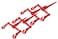 AAIN E003A 4 Pack Ratchet Load Binders Load Chain Binder 3812 with 2 Grab Hooks Tie Down Hauling