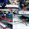 AAIN E003A 4 Pack Ratchet Load Binders Load Chain Binder 3812 with 2 Grab Hooks Tie Down Hauling