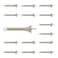 15 Pack Silver Spring Door Stops with Rubber Bumper 33 Inches