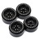 HOTSTORM RC Rims 19 Metal Beadlock Wheel Rim Set for 110 RC Crawler Car TRX4 Axial SCX10 90046 AXI03007 RedCat Gen8Black