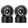 HOTSTORM RC Rims 19 Metal Beadlock Wheel Rim Set for 110 RC Crawler Car TRX4 Axial SCX10 90046 AXI03007 RedCat Gen8Black