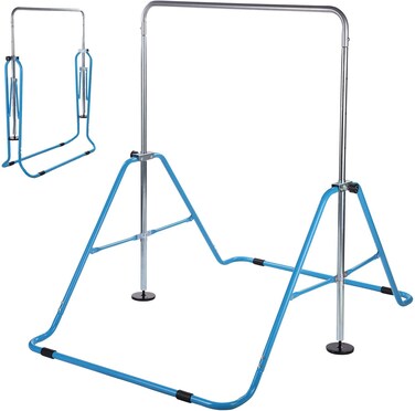 KOKSRY Kids Gymnastics Bar Adjustable Height Gymnastics Horizontal BarKids Gymnastics Equipment for Home for GirlsBoys